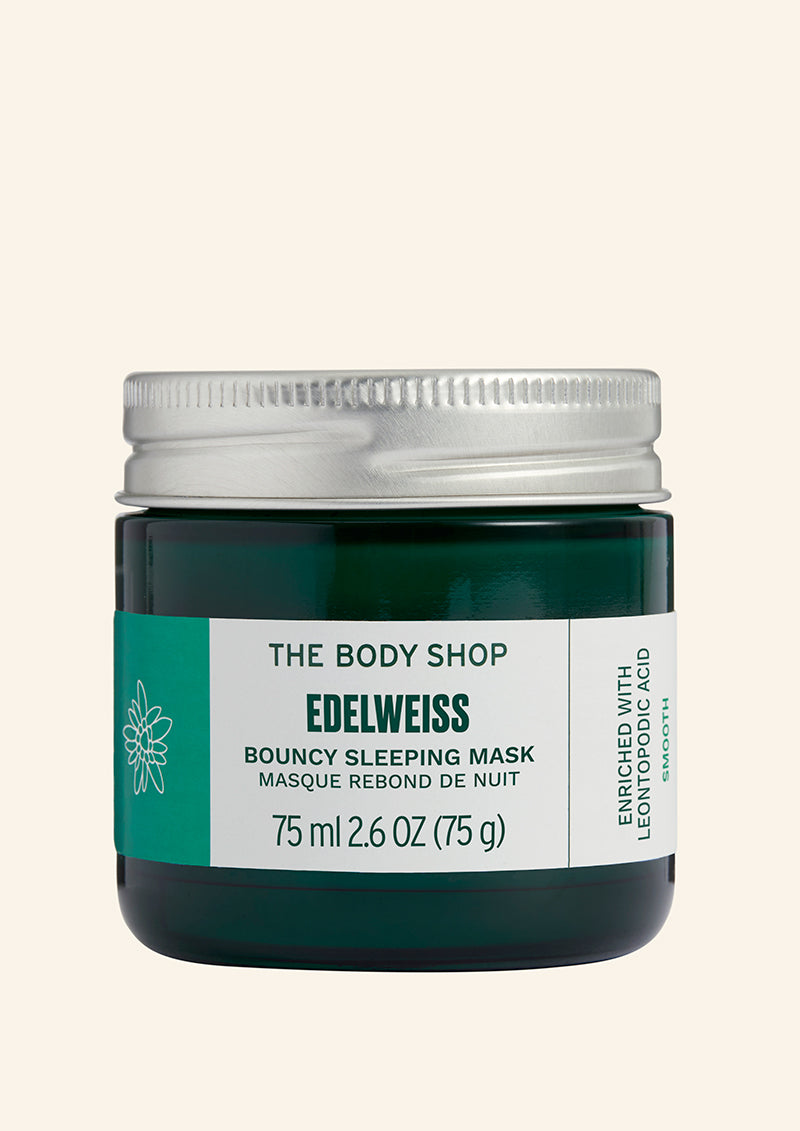 The Body Shop Edelweiss Sleeping Mask 75ml Overnight Hydrating & Skin Renewal Care