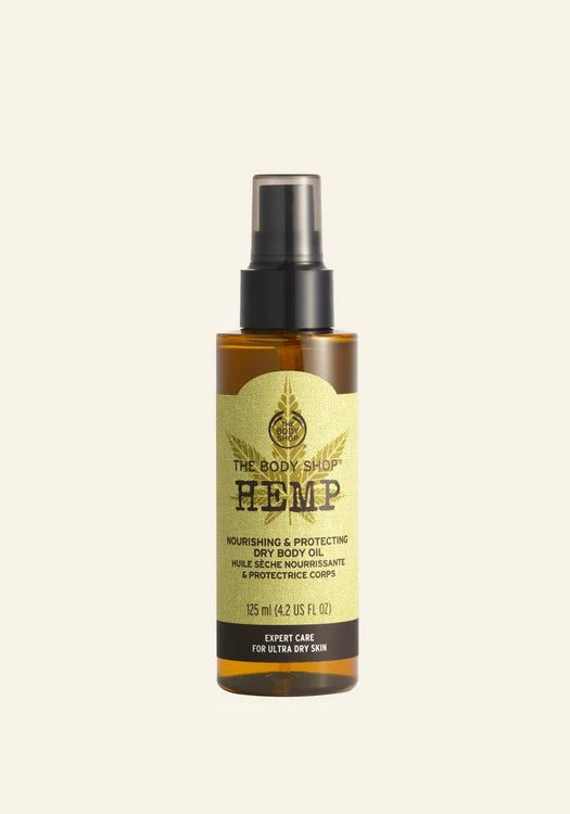 The Body Shop Hemp Nourishing & Protect Dry Body Oil 125ml Intense Hydration Oil
