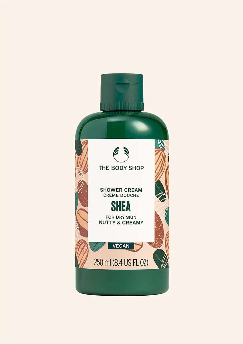 The Body Shop Shea Shower Cream 250ml Nourishing Body Wash for Dry Skin
