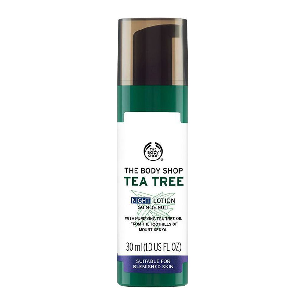 The Body Shop Tea Tree Night Lotion 30ml Overnight Skin Clearing Care