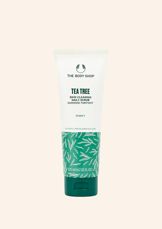 The Body Shop Tea Tree Skin Clearing Daily Scrub 125ml Purifying Face Exfoliator