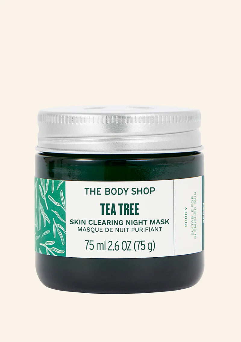 The Body Shop Tea Tree Skin Clearing Night Mask 75ml Overnight Purifying Face Mask