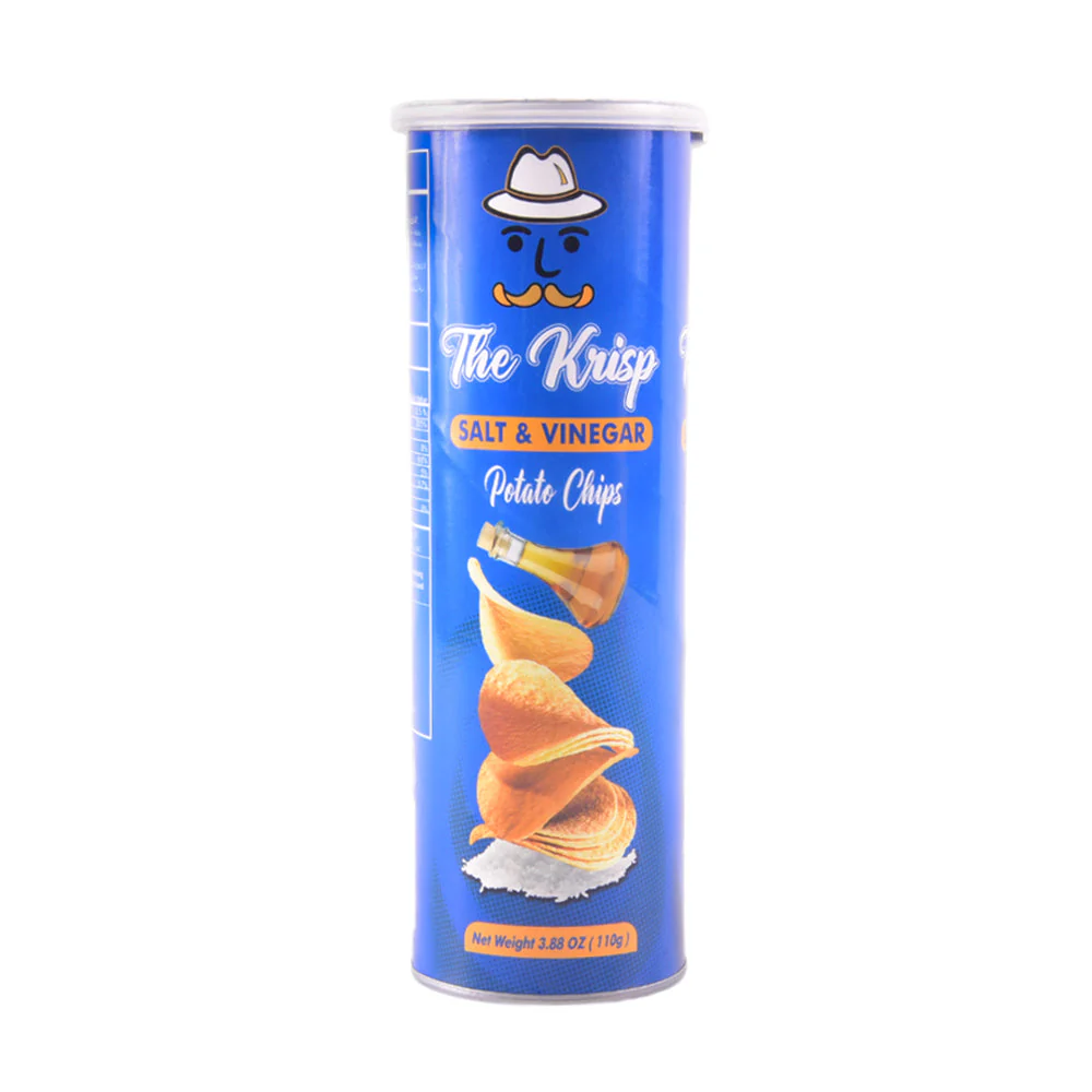 The Krisp Salt & Vinegar Potato Chips 110g | Crispy Gourmet Potato Crisps