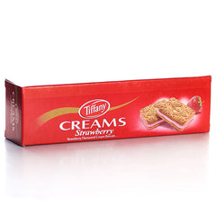 TIFFANY CREAMS STRAWBERRY BISCUITS 84GM