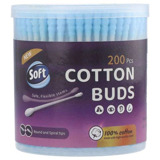 TOP TIP PLASTIC COTTON BUDS BLUE 200PCS 