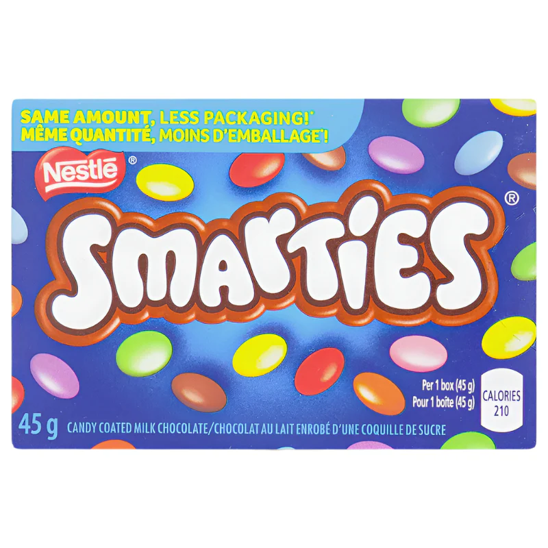 Tradition Smarties Candies Chocolate 45g | Candy-Coated Milk Chocolate