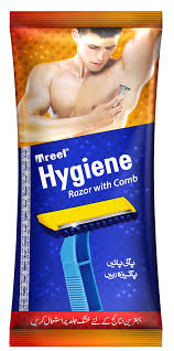 TREET HYGIENE RAZOR WITH COMB 1PCS
