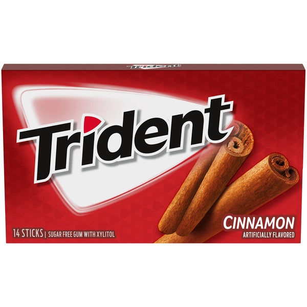 TRIDENT CINNAMON SUGAR FREE GUM