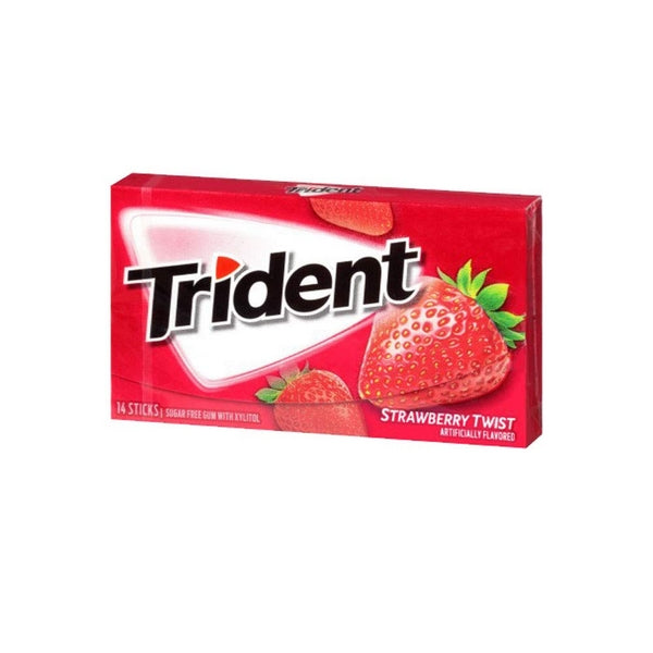 TRIDENT STRAWBERRY TWIST VALUE GUM 1GM