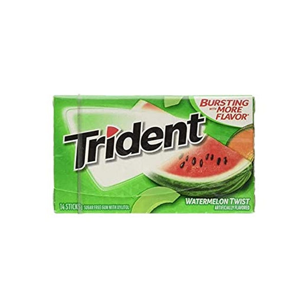 TRIDENT WATERMELON CHEWING GUM 15GM