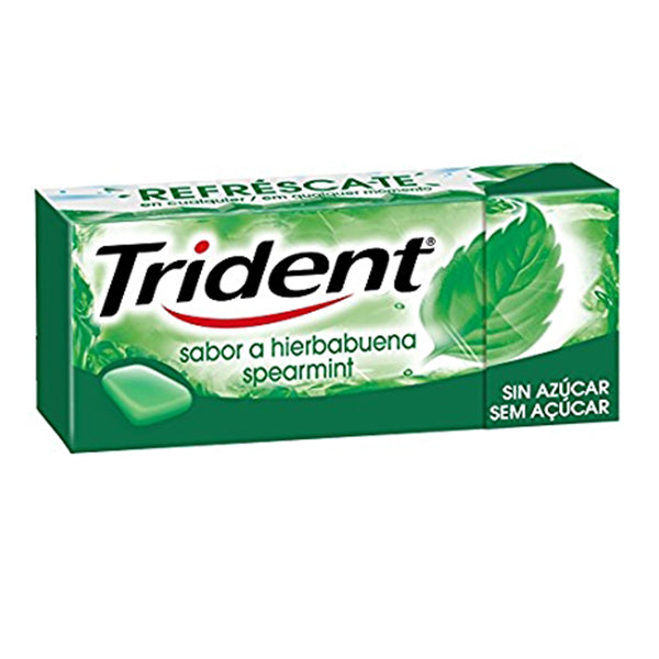 TRIDENT WHITE HIERBABUENA FLAVOR SUGAR FREE