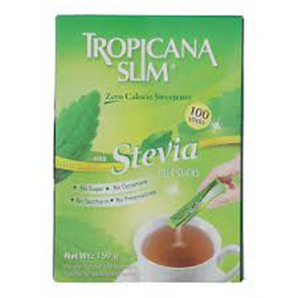 TROPICANA SLIM STEVIA DIET STICKS 150G