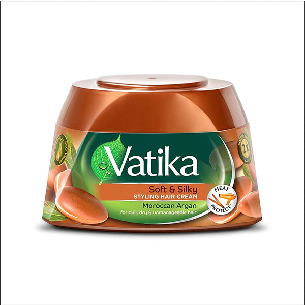 VATIKA SOFT & SILKY STYLING ARGAN HAIR CREAM 140ML