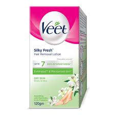 VEET SILKY FRESH HAIR REMOVAL DRY SKIN 120G