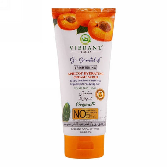VIBRANT BEAUTY BRIGHTENING APRICOT HYDRATING CREAM SCRUB 150ML