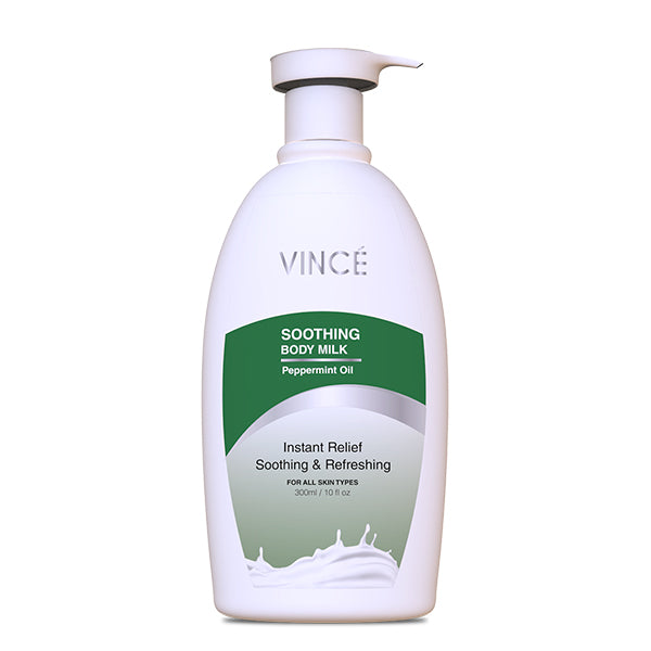 VINCE SOOTHING BODY MILK PEPPERMIINT OIL 300ML