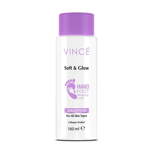 VINCE SOFT & GLOW HAND & FOOT WHITENING LOTION 160ML
