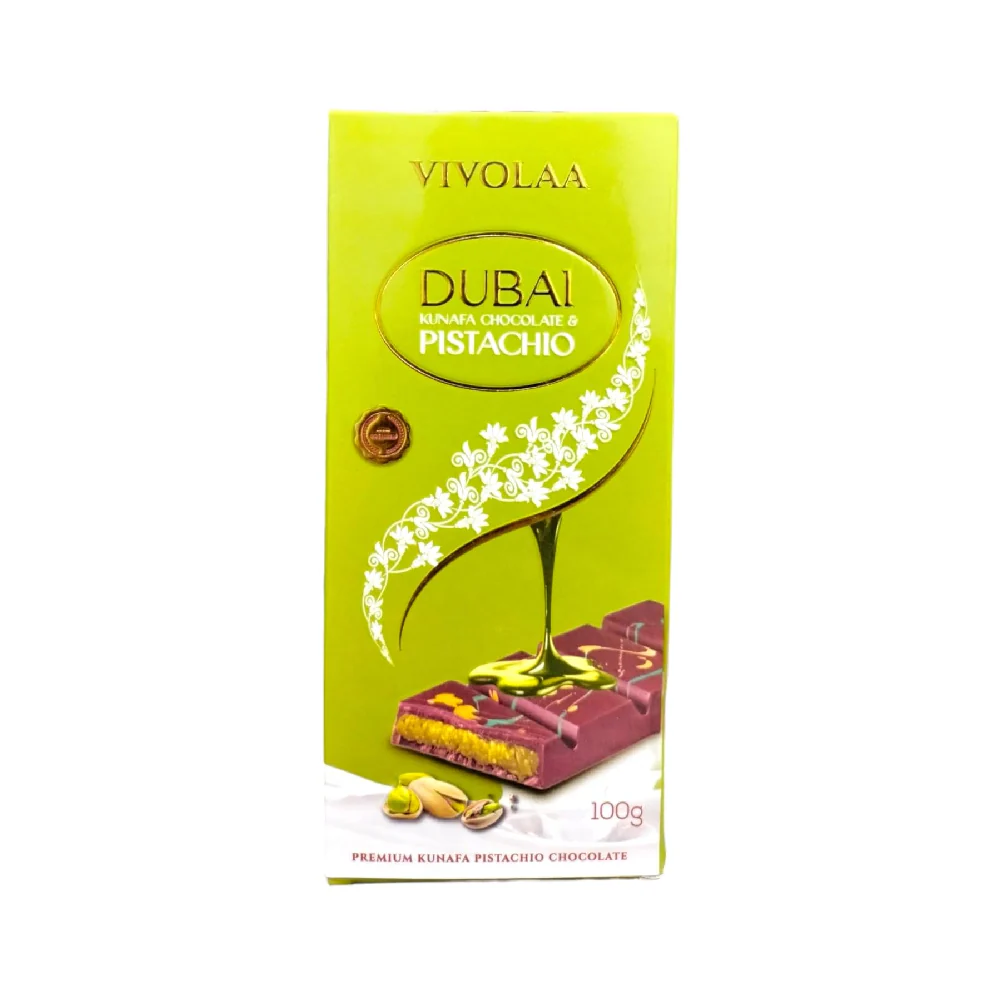 VIVOLAA DUBAI KUNAFA CHOCOLATE & PISTACHIO 100G