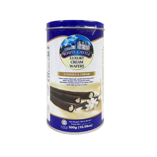 WHITE CASTLE LUXRY CREAM WAFERS COOKIS &amp; CREAM 300G