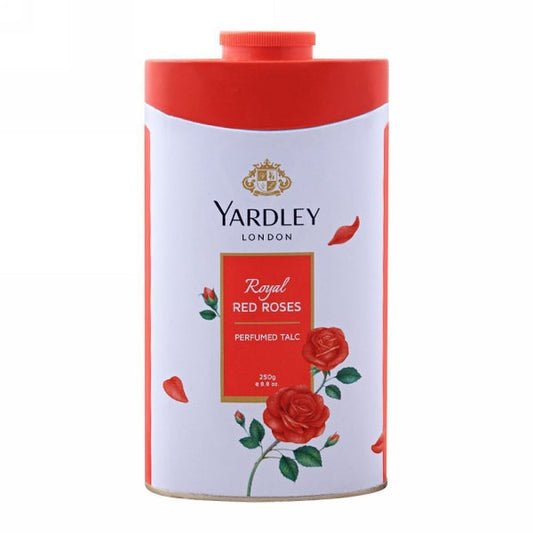 YARDLEY ROYAL RED ROSES TALCUM POWDER 250GM TIN