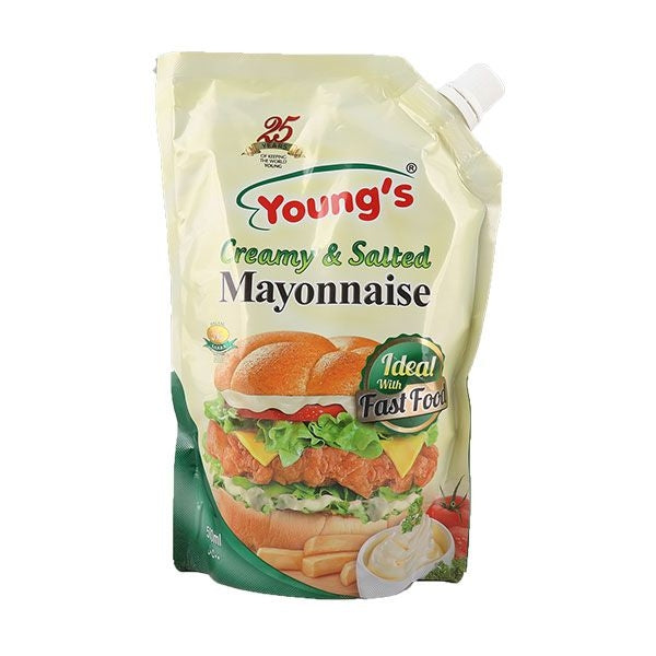 YOUNGS MAYONNAISE CREAMY & SALTED 1KG