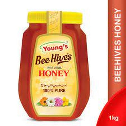 YOUNGS NATURAL HONEY JAR 1KG