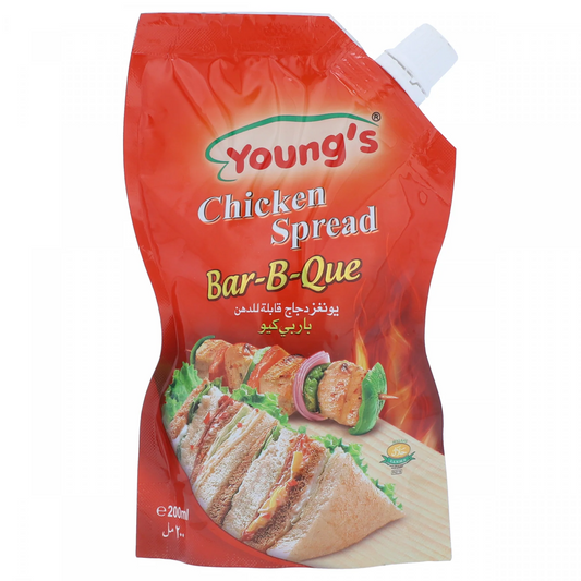 YOUNGS CHICKEN SPREAD BAR B QUE 200ML