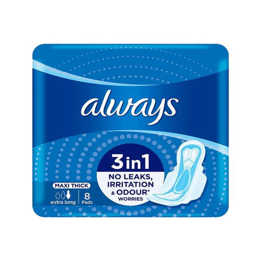 ALWAYS 3IN1  MAXI THICK 8 SANITARY PADS
