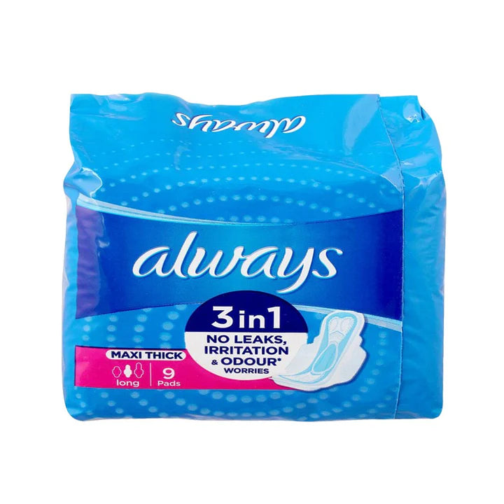 ALWAYS 3IN1 MAXI THICK 9 SANITARY PADS