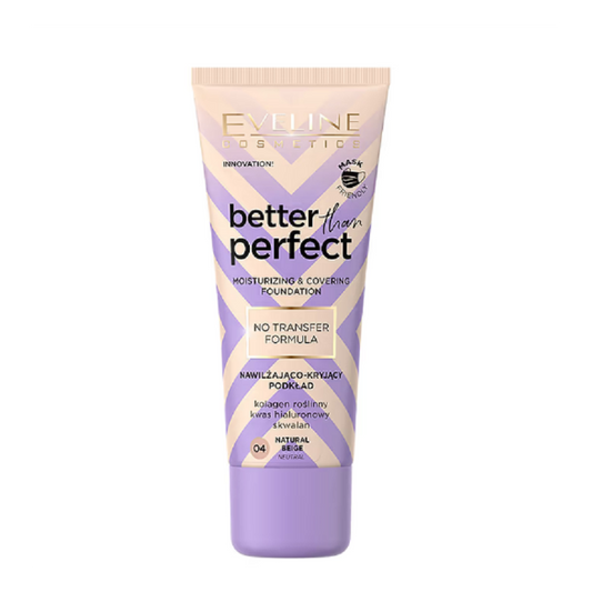 Eveline Better Than Perfect Foundation 30ML – 04 Natural Beige | Smooth & Radiant